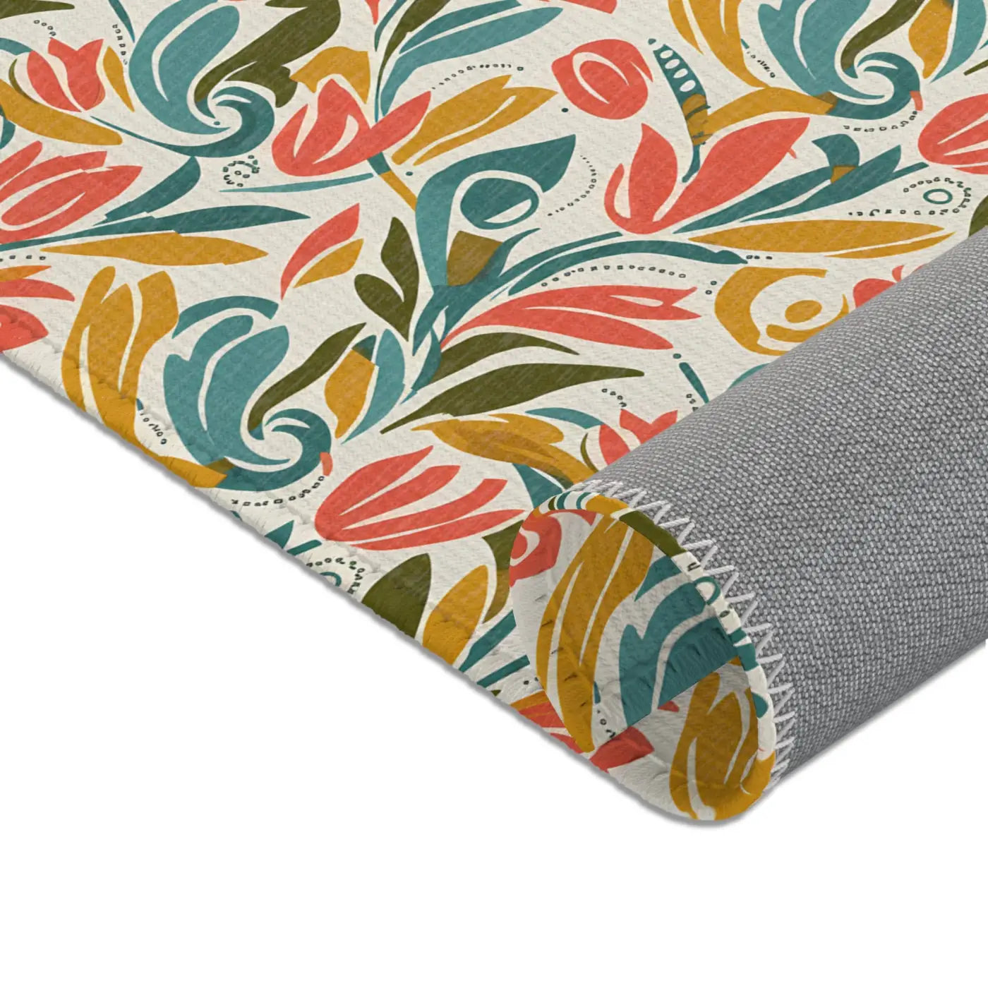 Whimsy Area Rug - Retro Floral Charm and Artistic Flair - DipaliZ