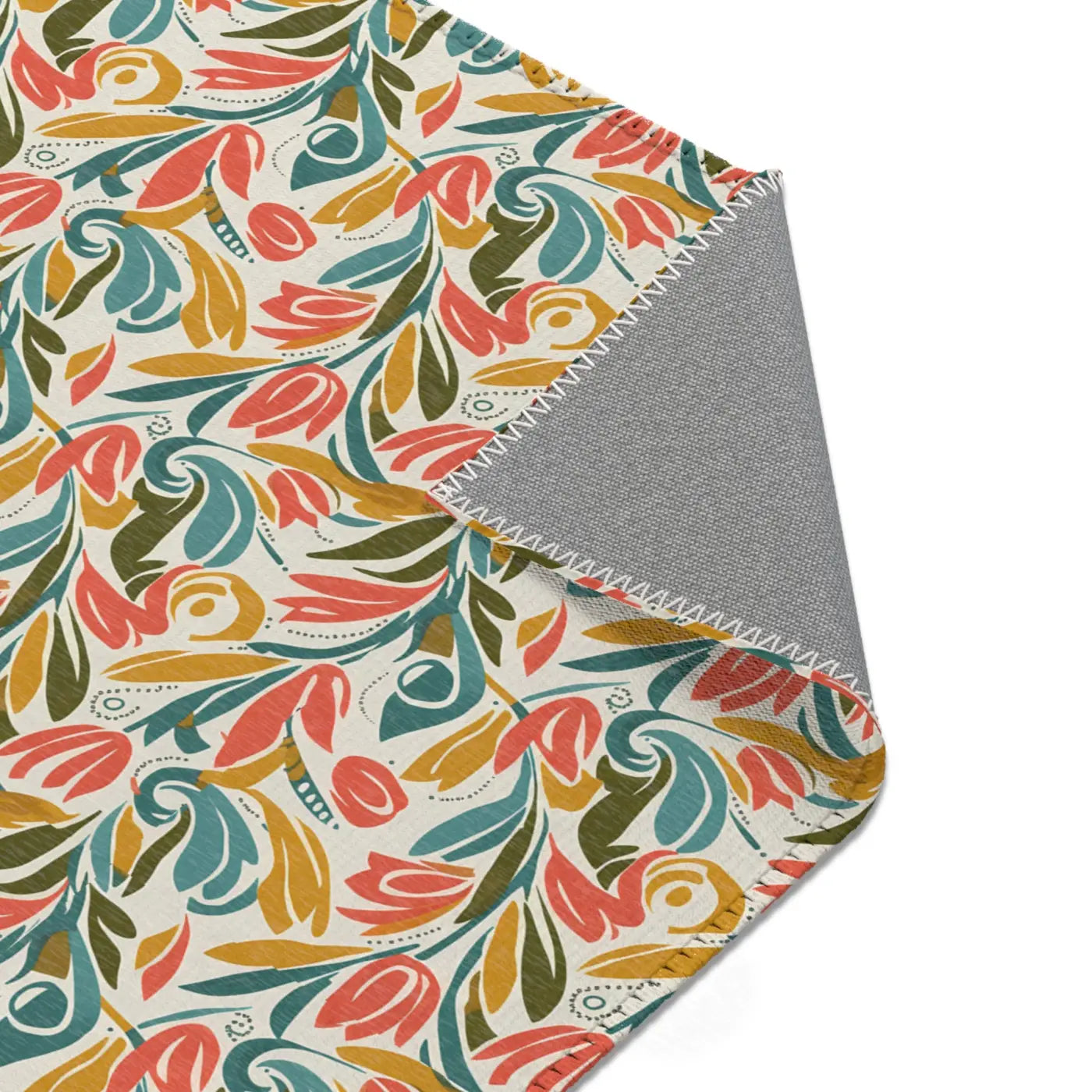 Whimsy Area Rug - Retro Floral Charm and Artistic Flair - DipaliZ