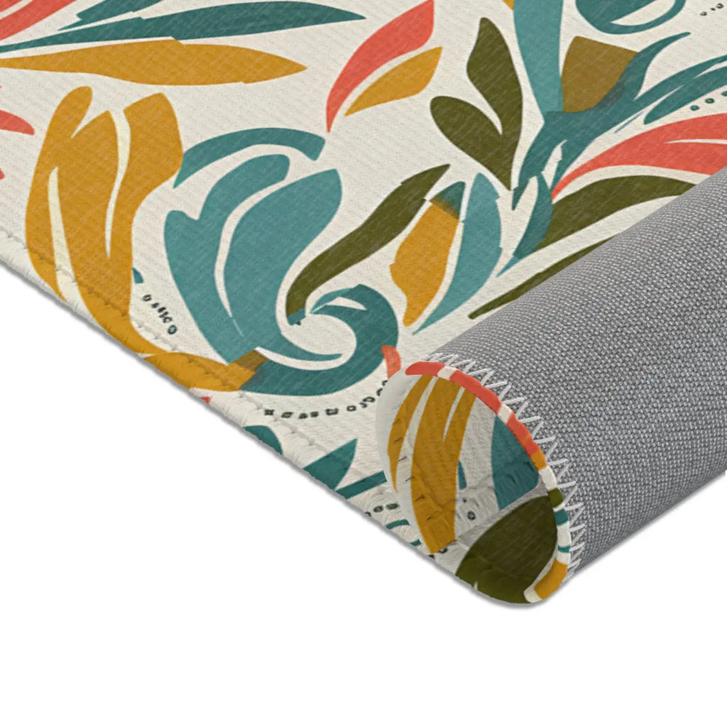 Whimsy Area Rug - Retro Floral Charm and Artistic Flair - DipaliZ