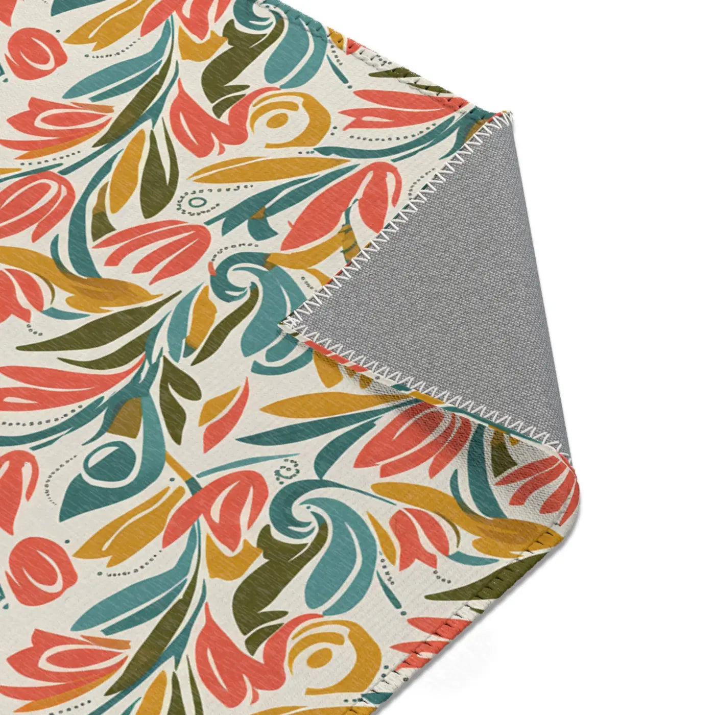 Whimsy Area Rug - Retro Floral Charm and Artistic Flair - DipaliZ