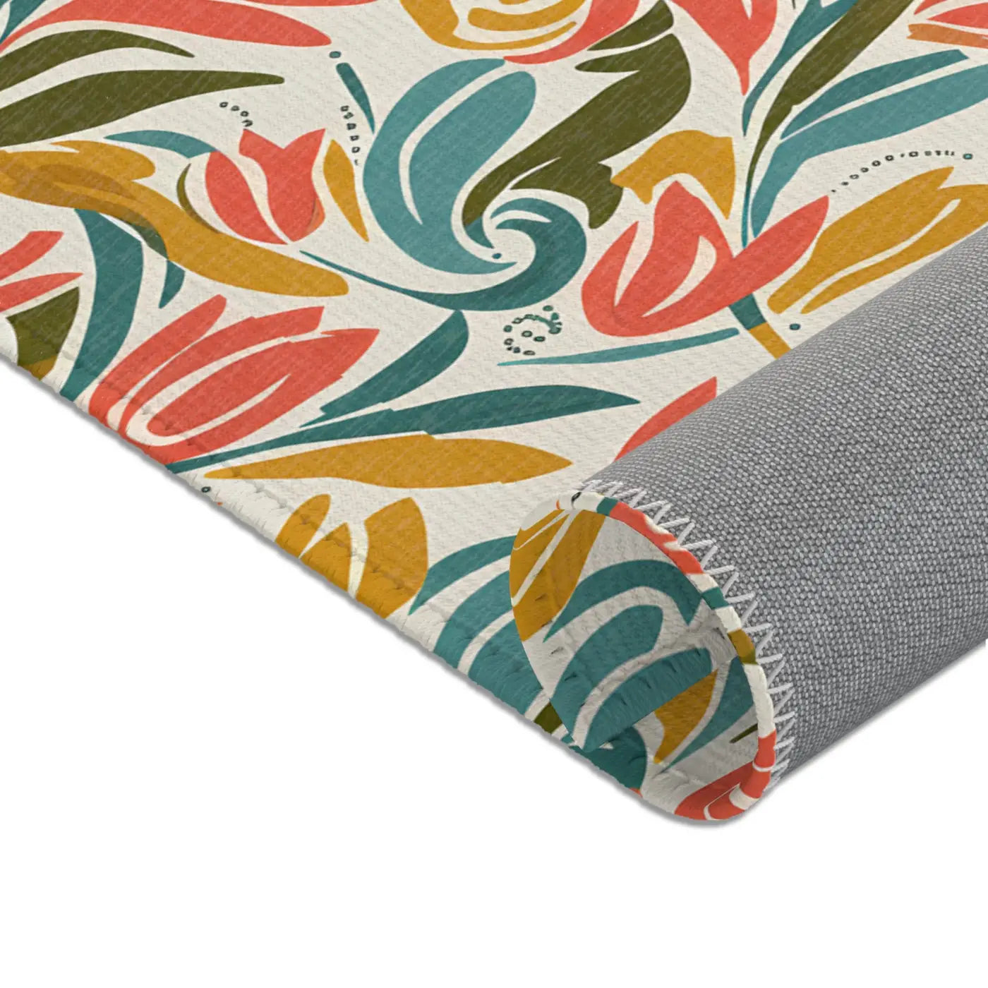 Whimsy Area Rug - Retro Floral Charm and Artistic Flair - DipaliZ