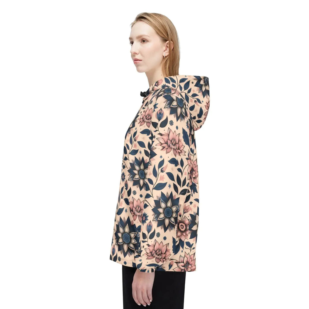 Floral Windbreaker Jacket - Rainy Days Style - DipaliZ