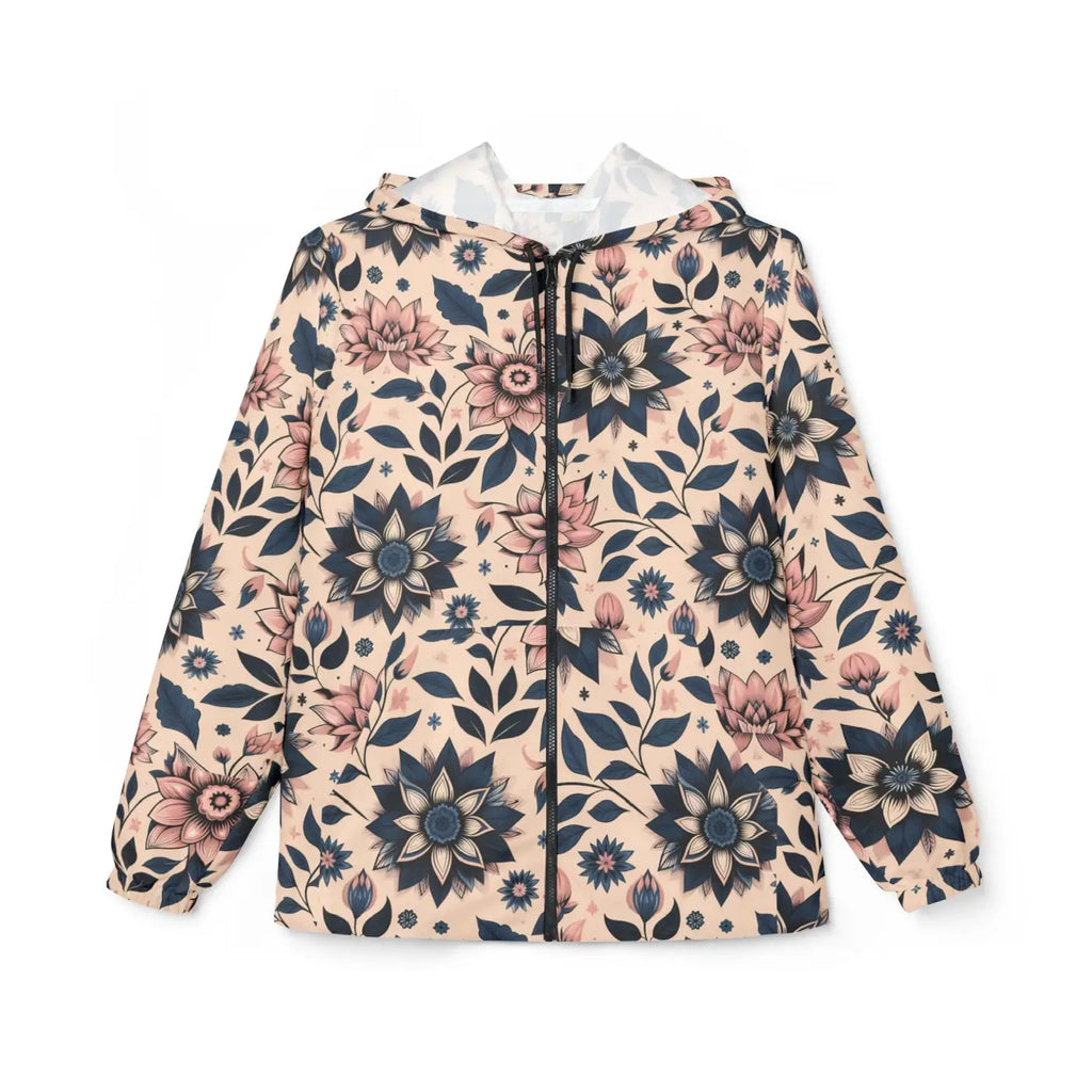 Floral Windbreaker Jacket - Rainy Days Style - DipaliZ