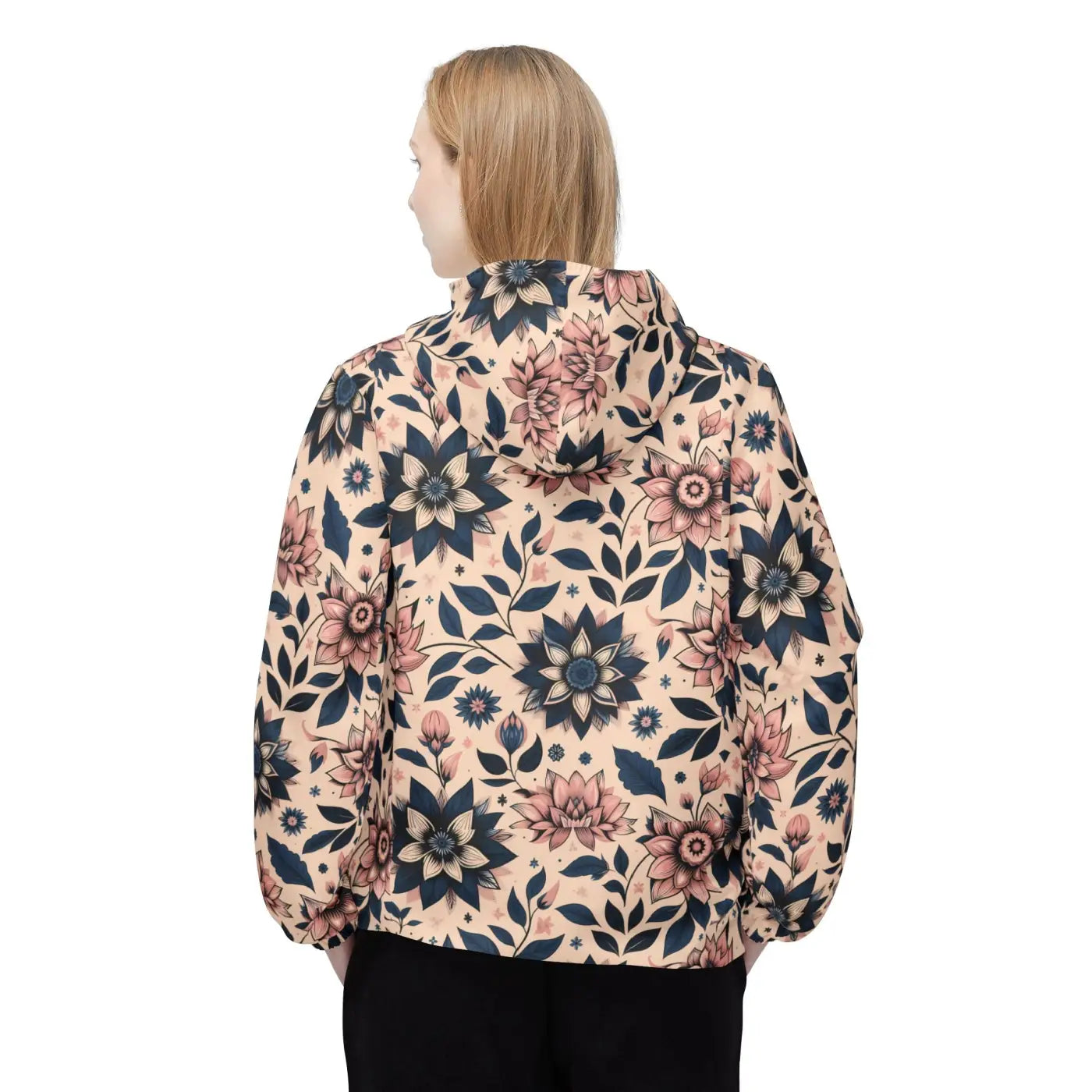 Floral Windbreaker Jacket - Rainy Days Style - DipaliZ