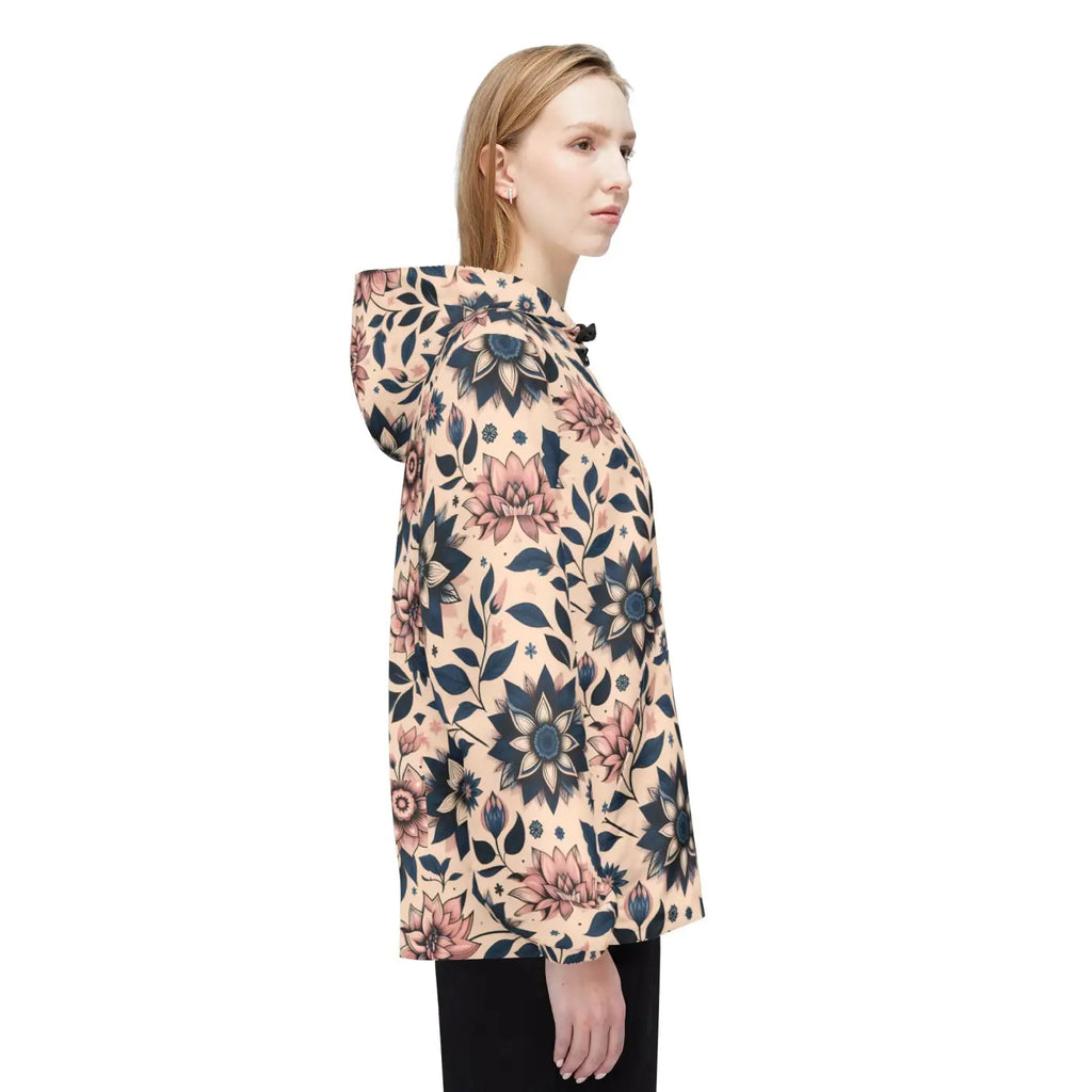 Floral Windbreaker Jacket - Rainy Days Style - DipaliZ