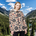 Floral Windbreaker Jacket - Rainy Days Style - DipaliZ
