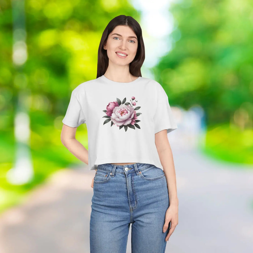 Women's Crop Tee - Casual Chic Spring Style - DipaliZ