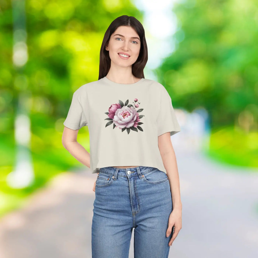 Women's Crop Tee - Casual Chic Spring Style - DipaliZ