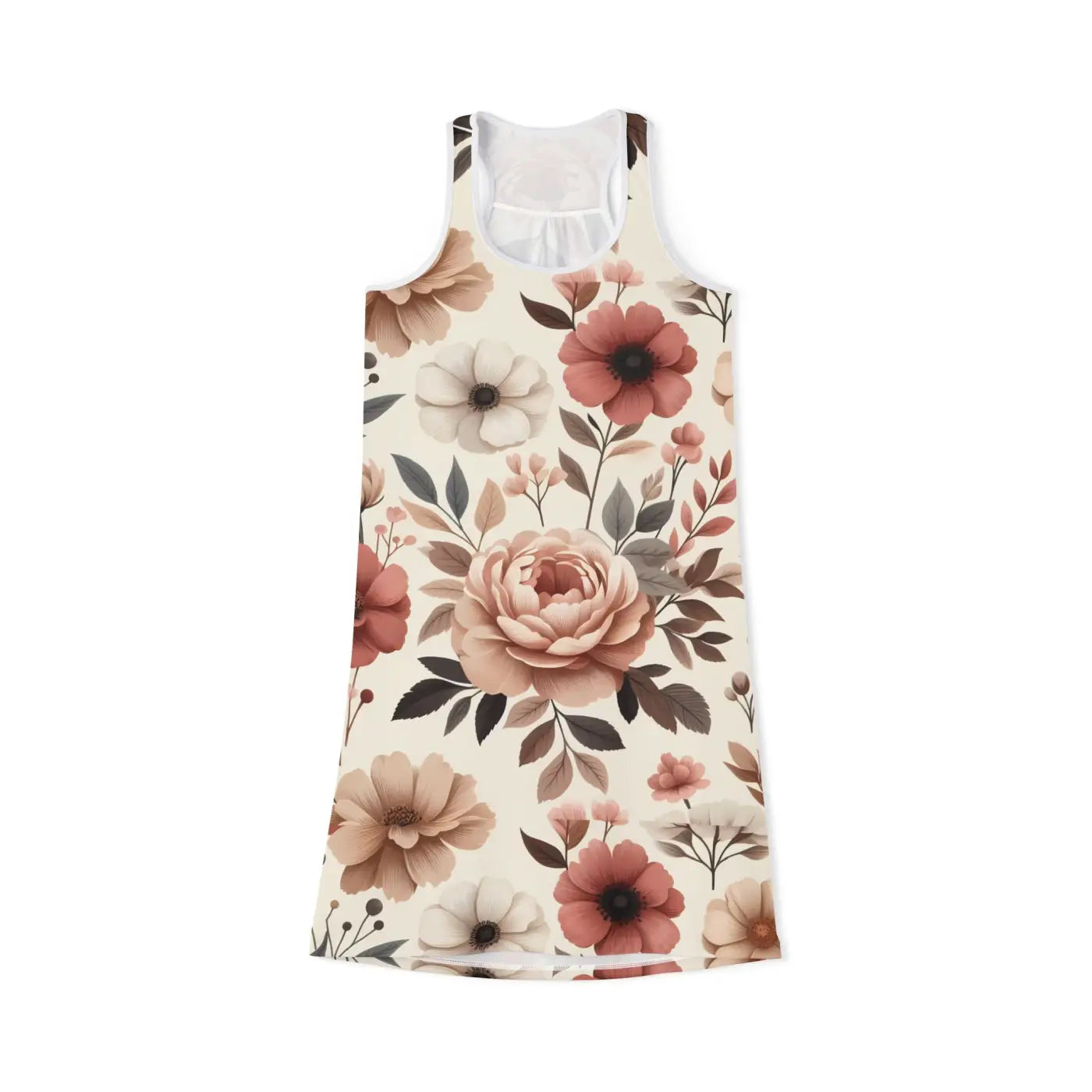 Racerback Dress - Floral Prints for Summer Parties - DipaliZ