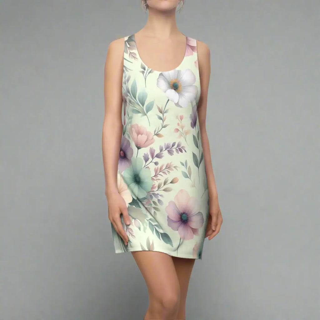 Chic Racerback Dress - Sporty Summer Style - DipaliZ