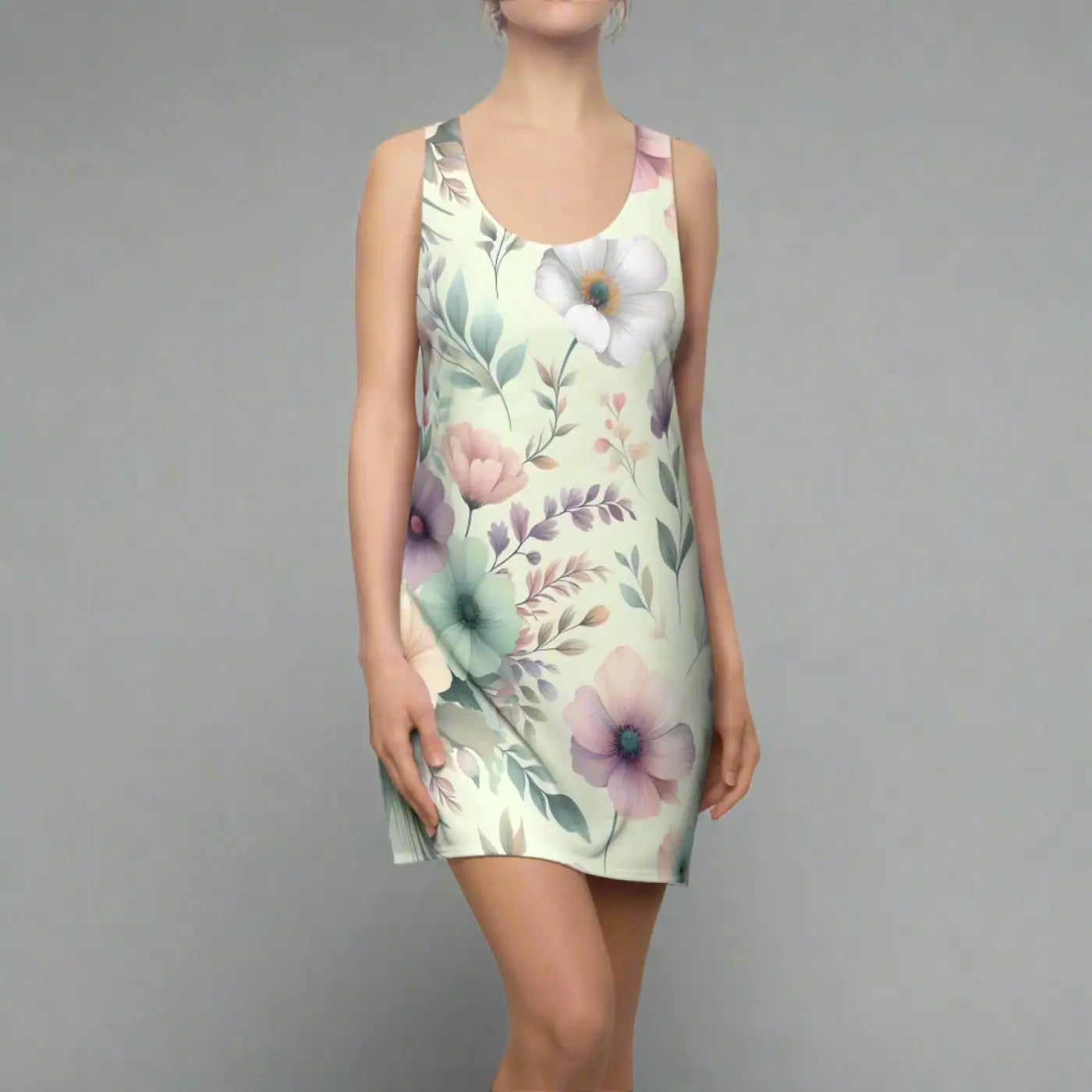 Chic Racerback Dress - Sporty Summer Style - DipaliZ