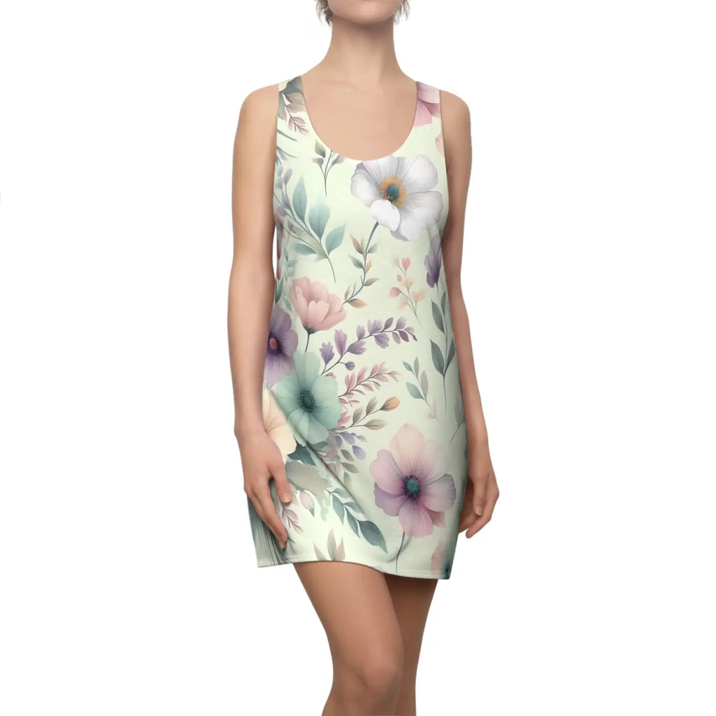 Chic Racerback Dress - Sporty Summer Style - DipaliZ