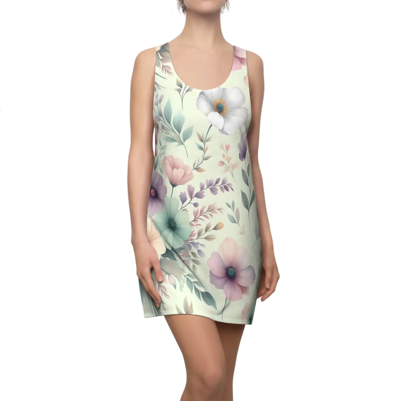 Chic Racerback Dress - Sporty Summer Style - DipaliZ