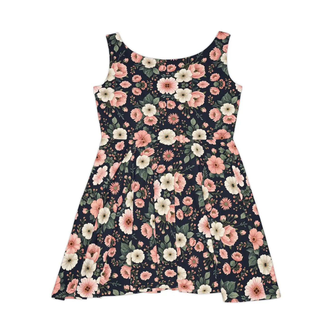 Floral Skater Dress - Vibrant Summer Party Style - DipaliZ