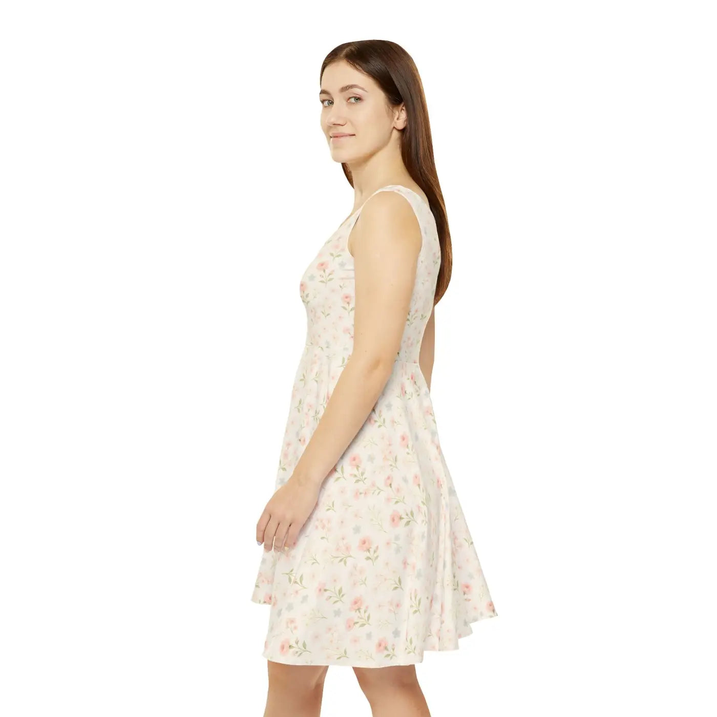Women's Skater Dress - Floral Wedding Guest Outfit - DipaliZ
