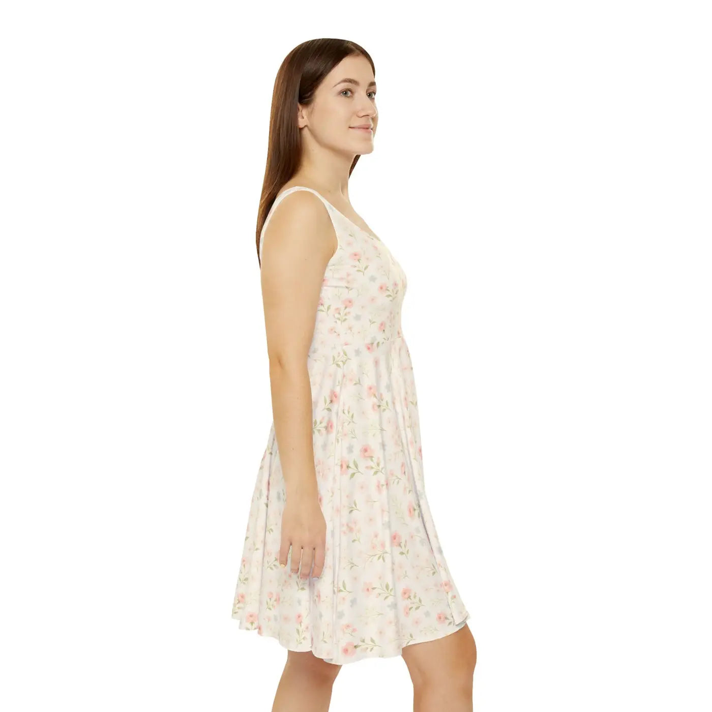 Women's Skater Dress - Floral Wedding Guest Outfit - DipaliZ