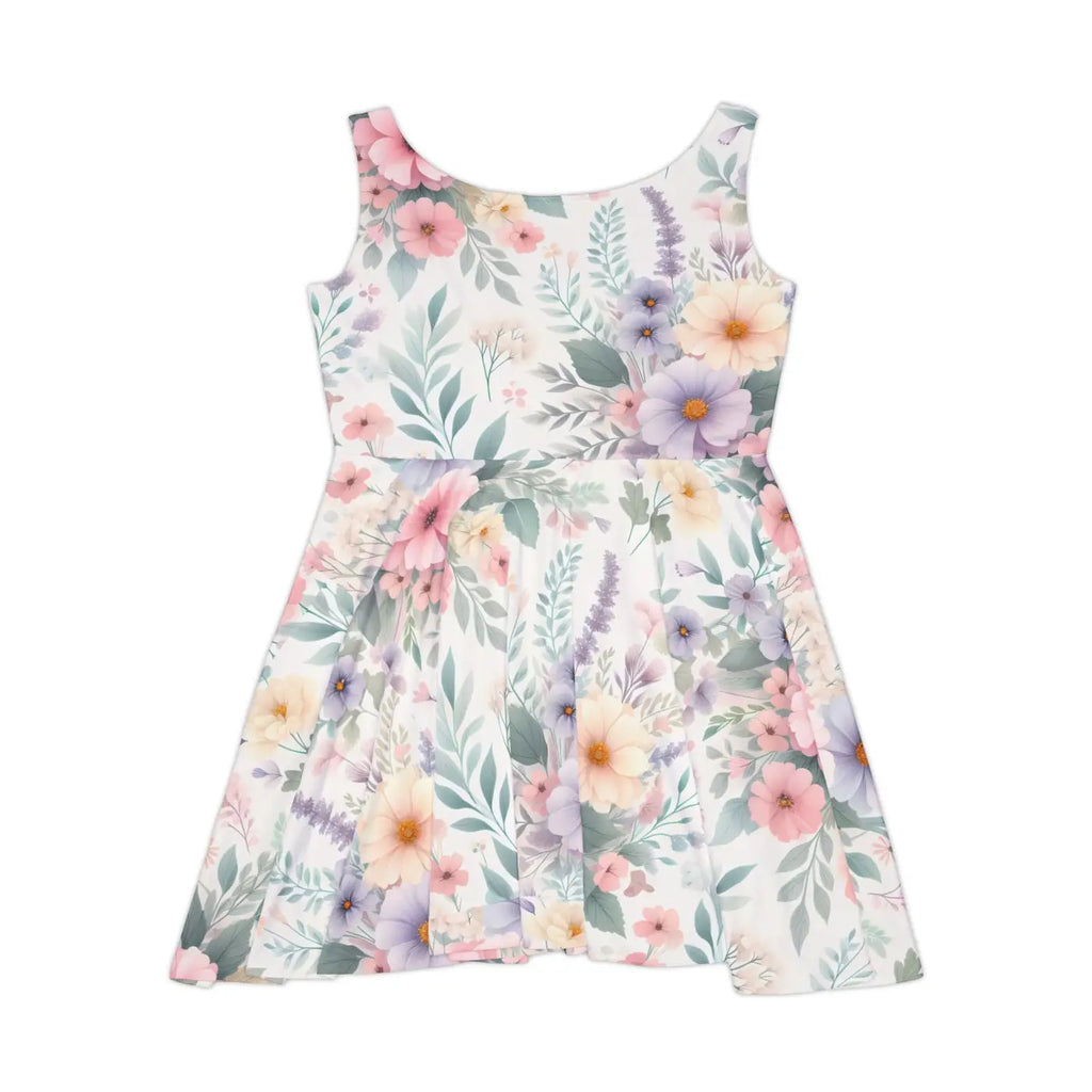 Vibrant Floral Women's Skater Dress - Spring Events - DipaliZ