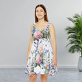 Floral Womens Skater Dress - Breezy Summer Style - DipaliZ