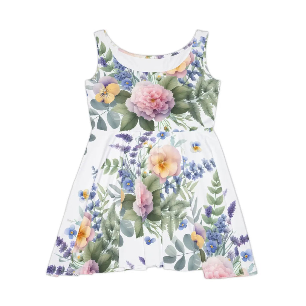 Floral Womens Skater Dress - Breezy Summer Style - DipaliZ