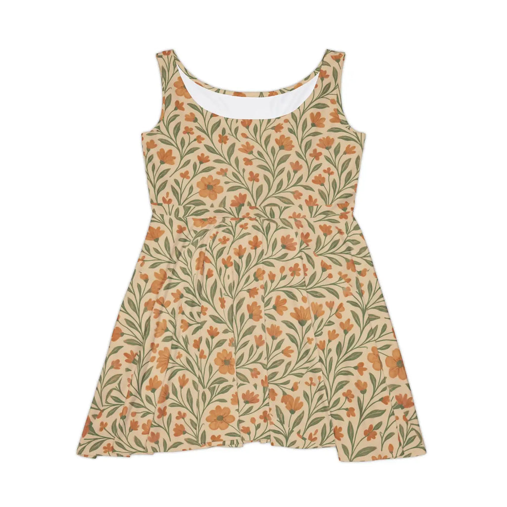 Women's Skater Dress - Vintage Style Premium Floral - DipaliZ