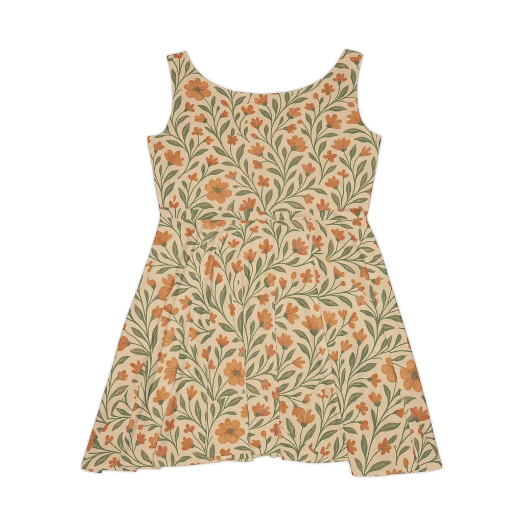 Women's Skater Dress - Vintage Style Premium Floral - DipaliZ
