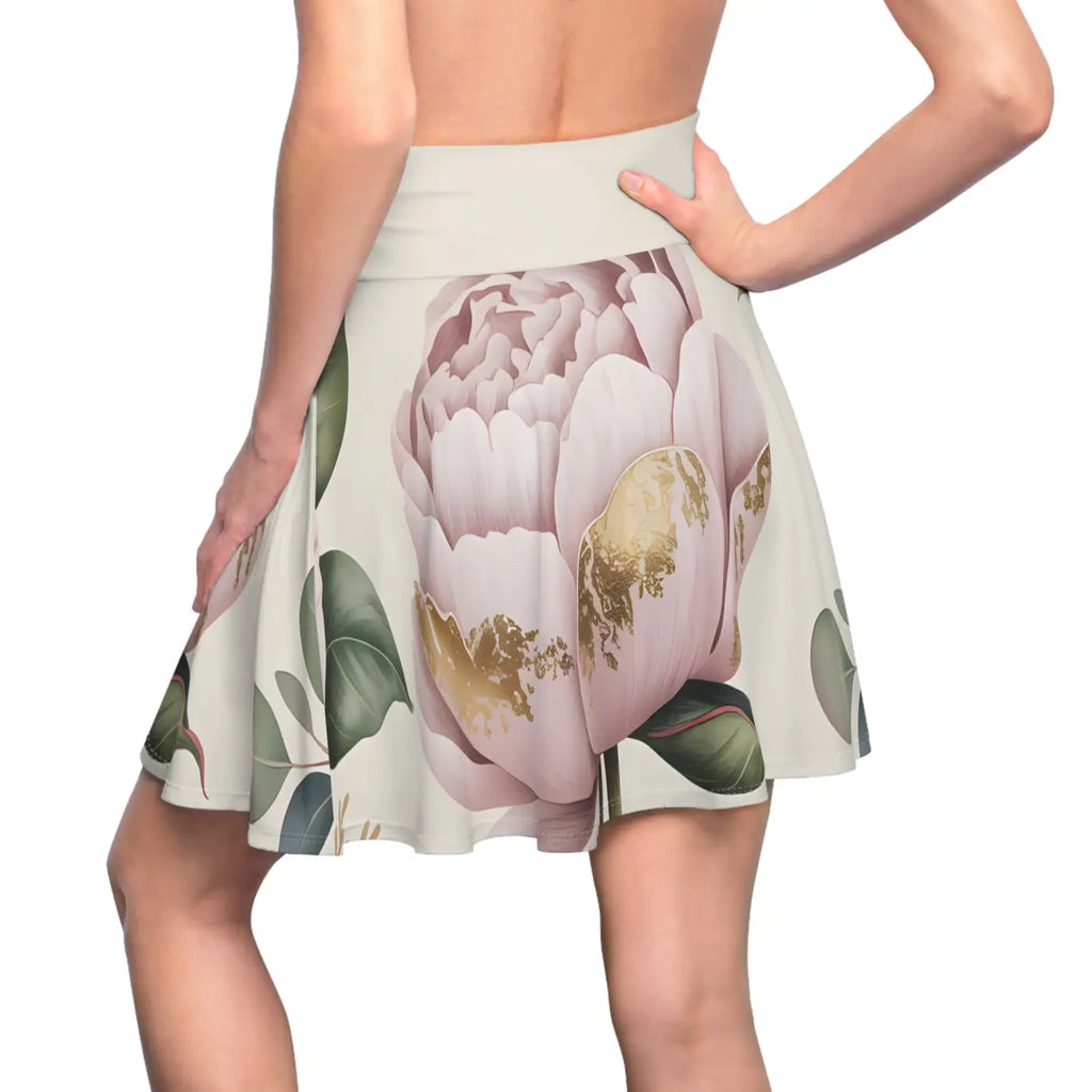 Floral Print Skater Skirt - Bold Spring Style - DipaliZ