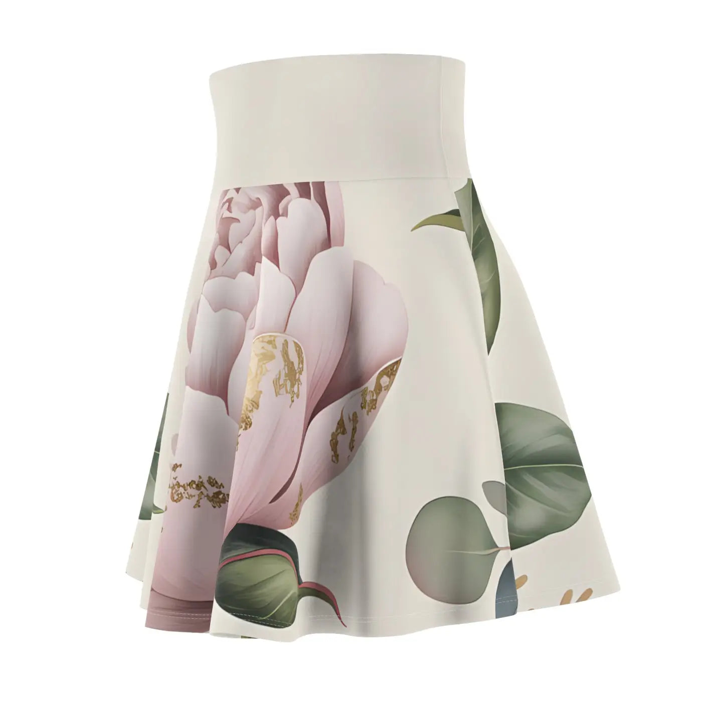 Floral Print Skater Skirt - Bold Spring Style - DipaliZ
