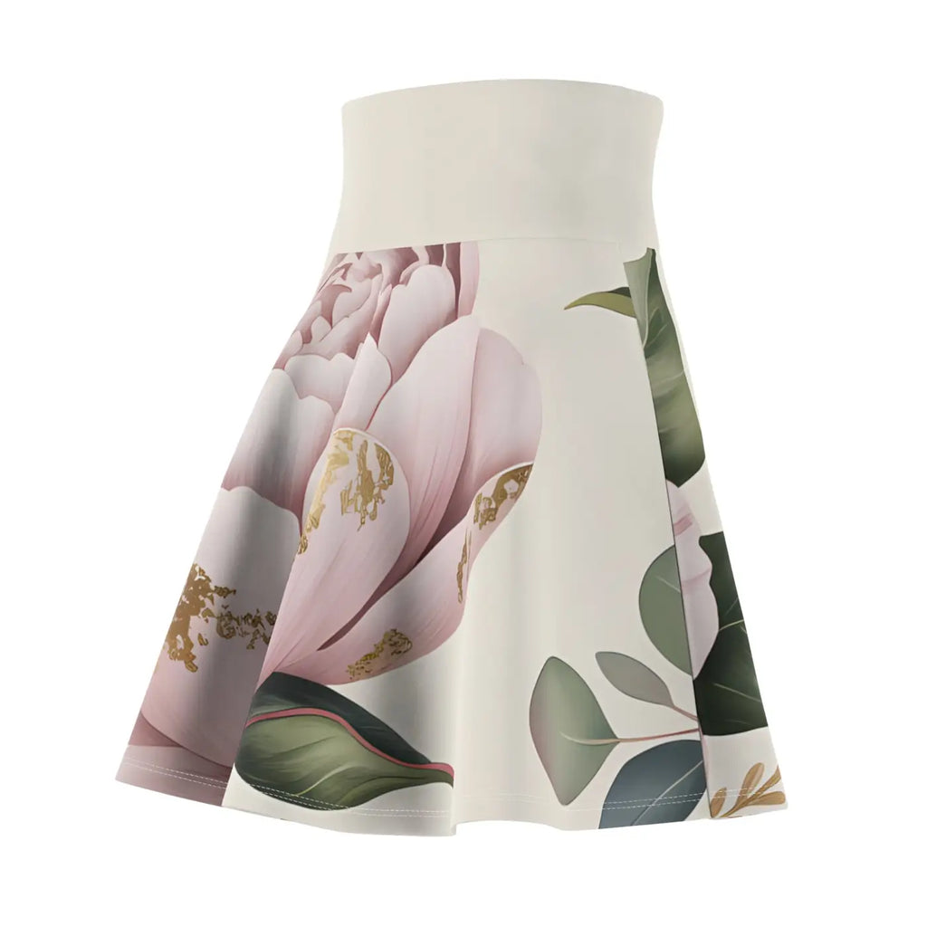 Floral Print Skater Skirt - Bold Spring Style - DipaliZ