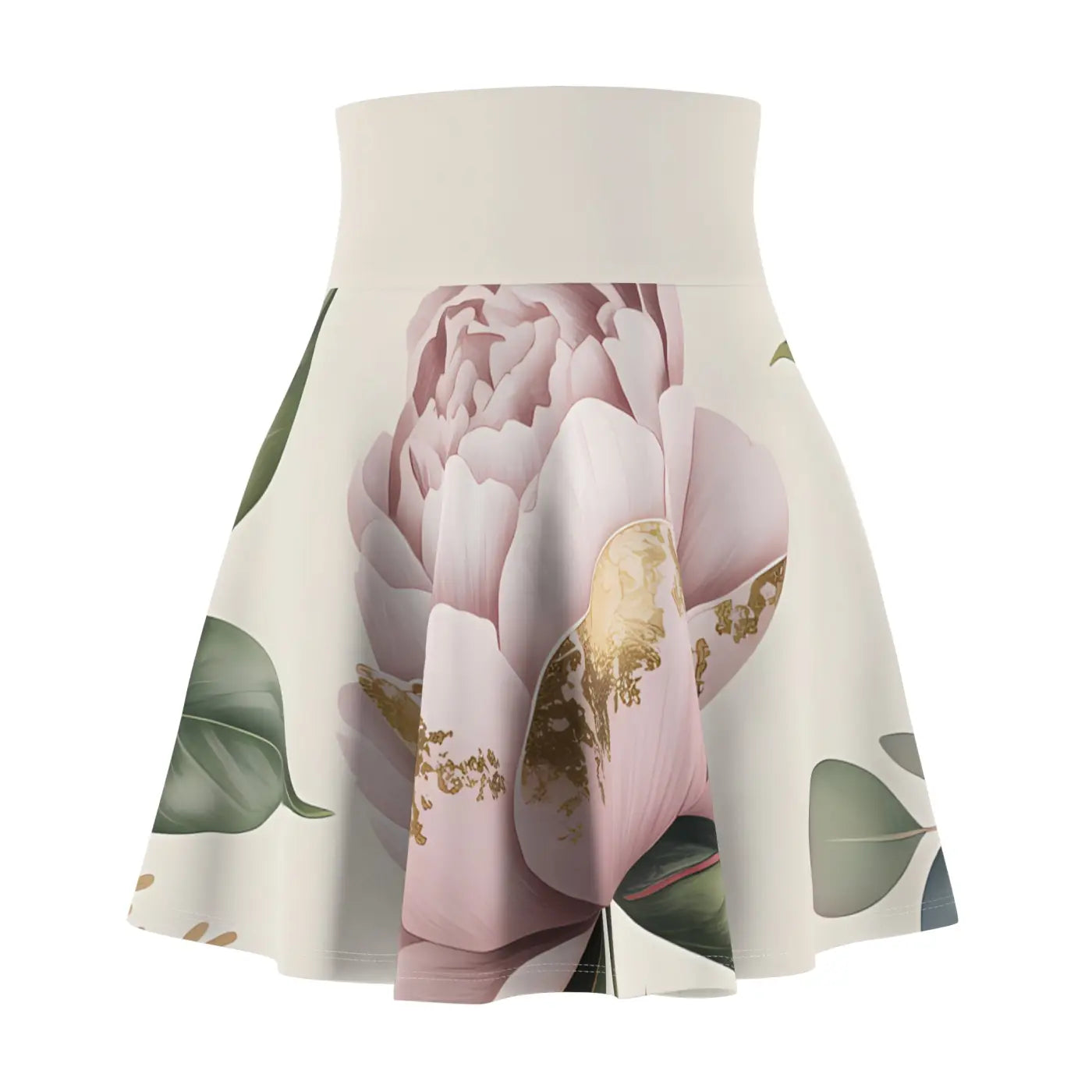 Floral Print Skater Skirt - Bold Spring Style - DipaliZ