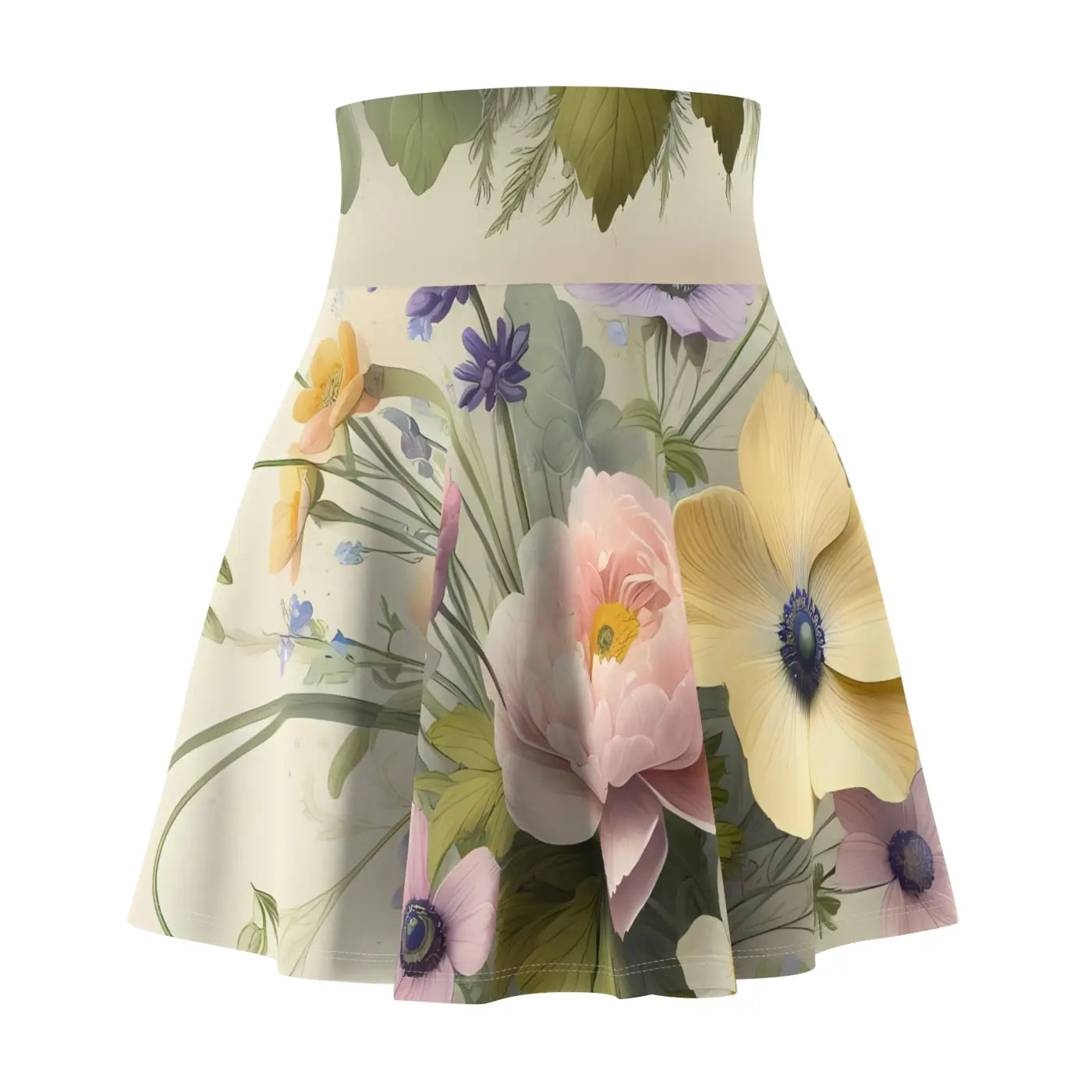 Boho Skater Skirt - Floral Summer Vibes - DipaliZ