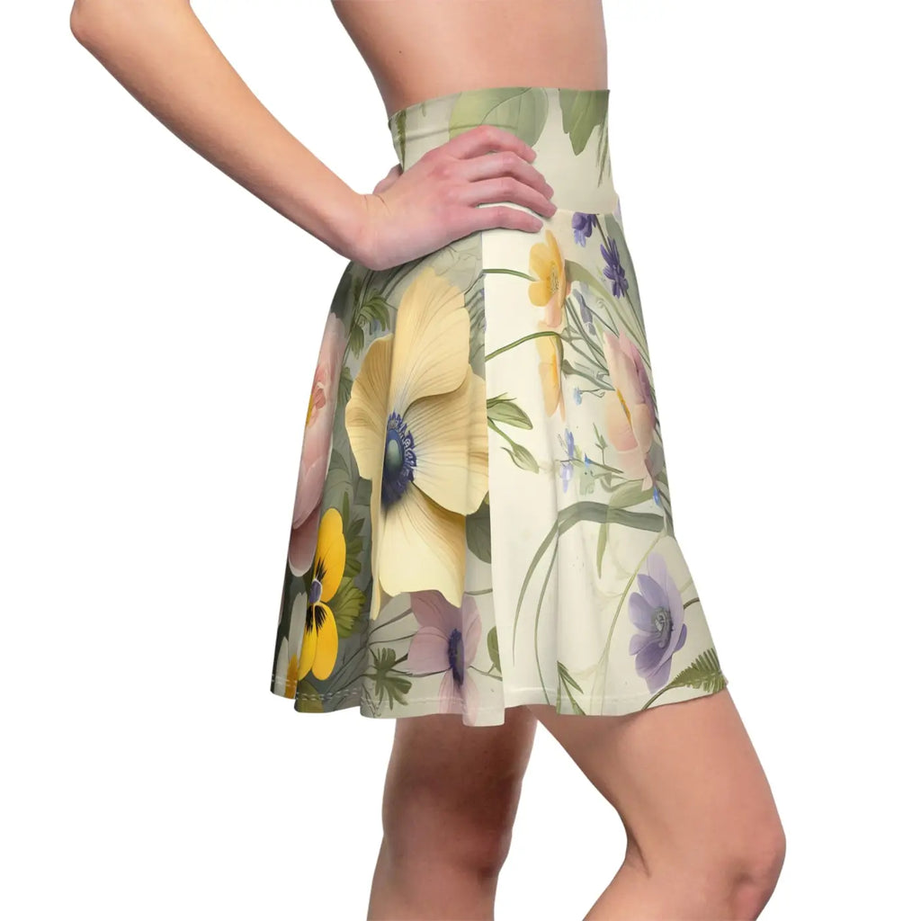 Boho Skater Skirt - Floral Summer Vibes - DipaliZ