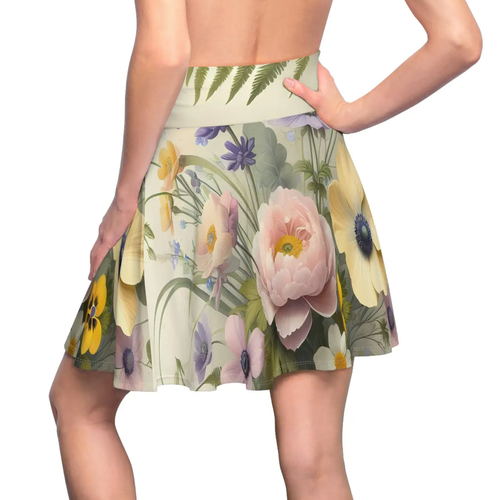 Boho Skater Skirt - Floral Summer Vibes - DipaliZ