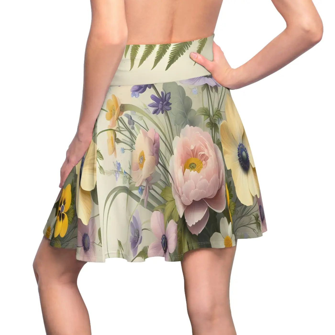 Boho Skater Skirt - Floral Summer Vibes - DipaliZ