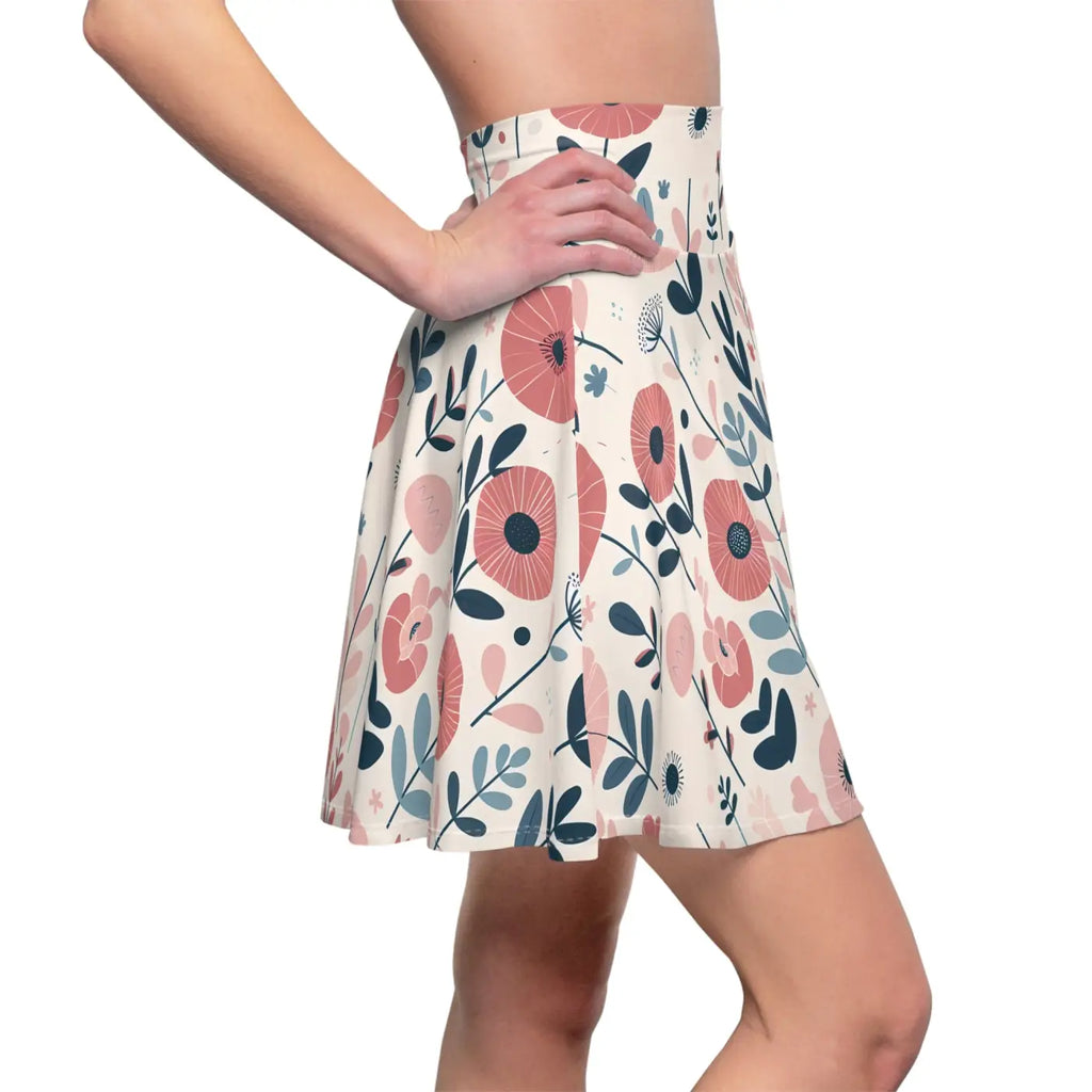 Floral Womens Skater Skirt - Spring Outfits Collection - DipaliZ
