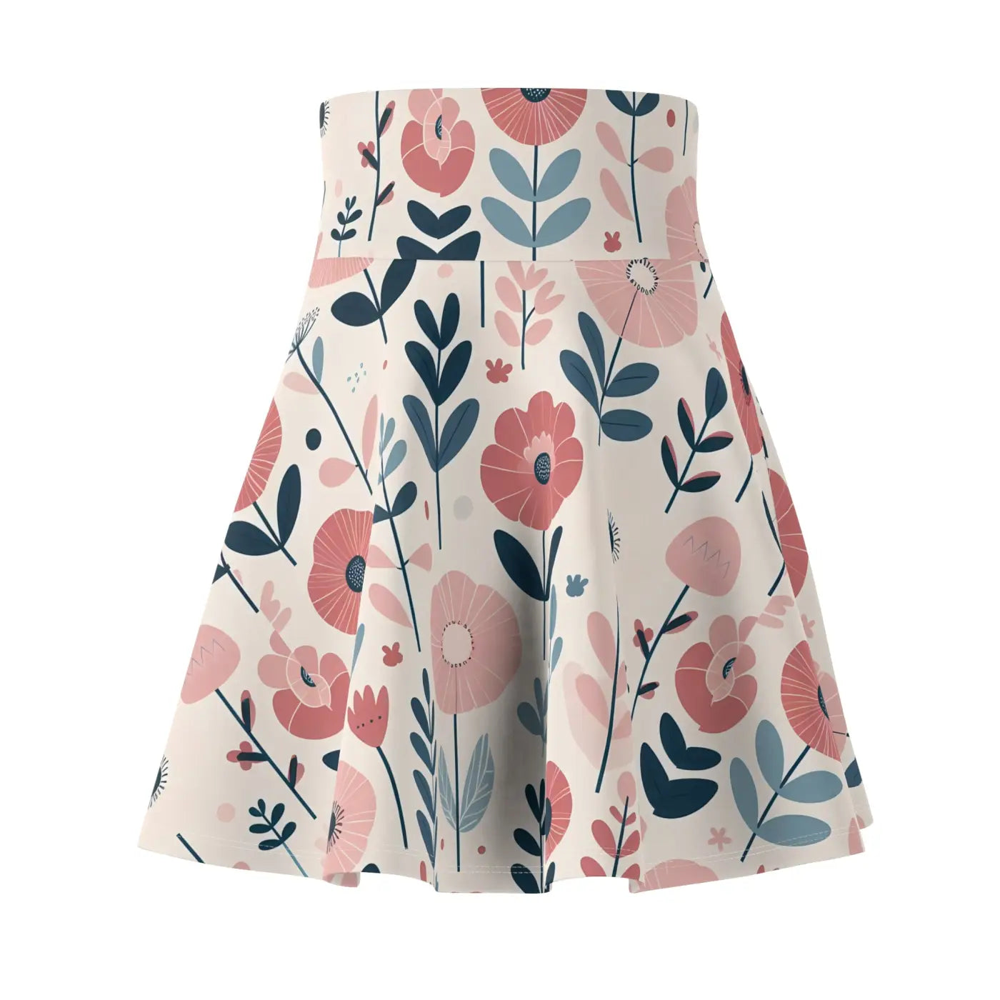 Floral Womens Skater Skirt - Spring Outfits Collection - DipaliZ