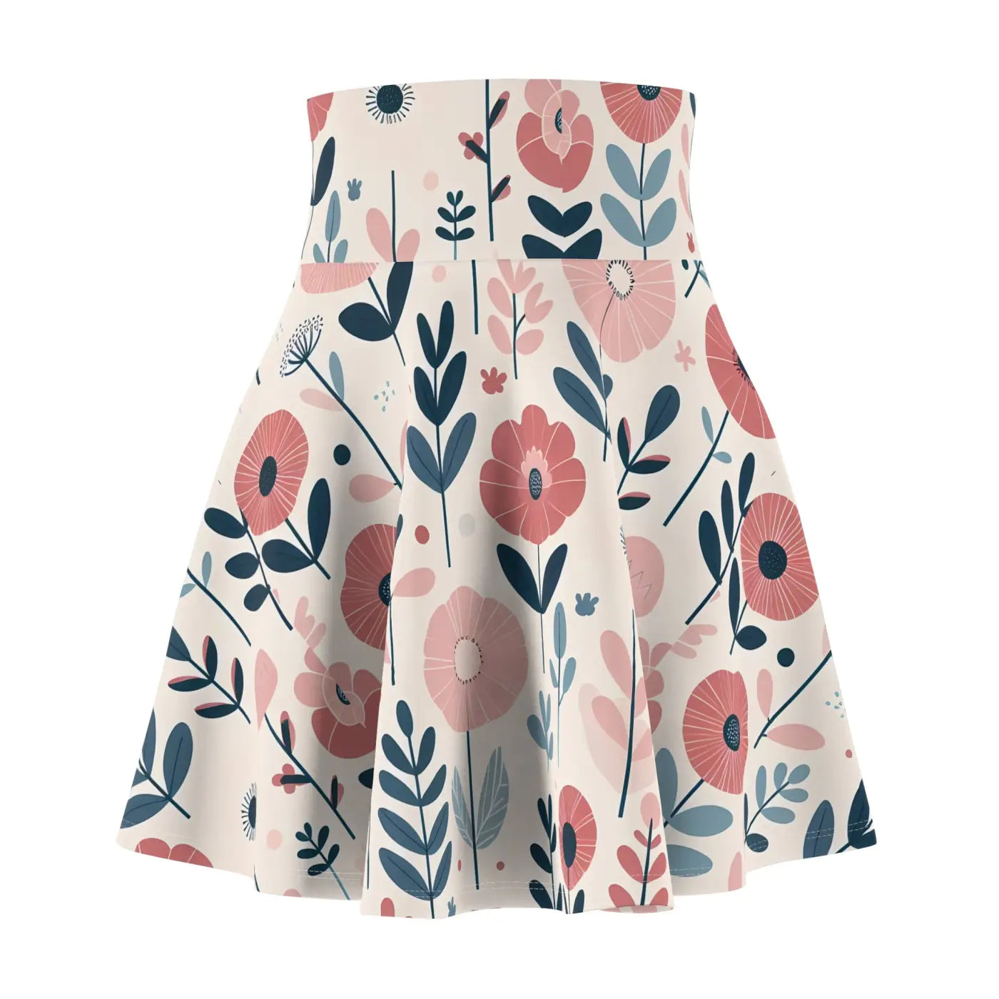 Floral Womens Skater Skirt - Spring Outfits Collection - DipaliZ
