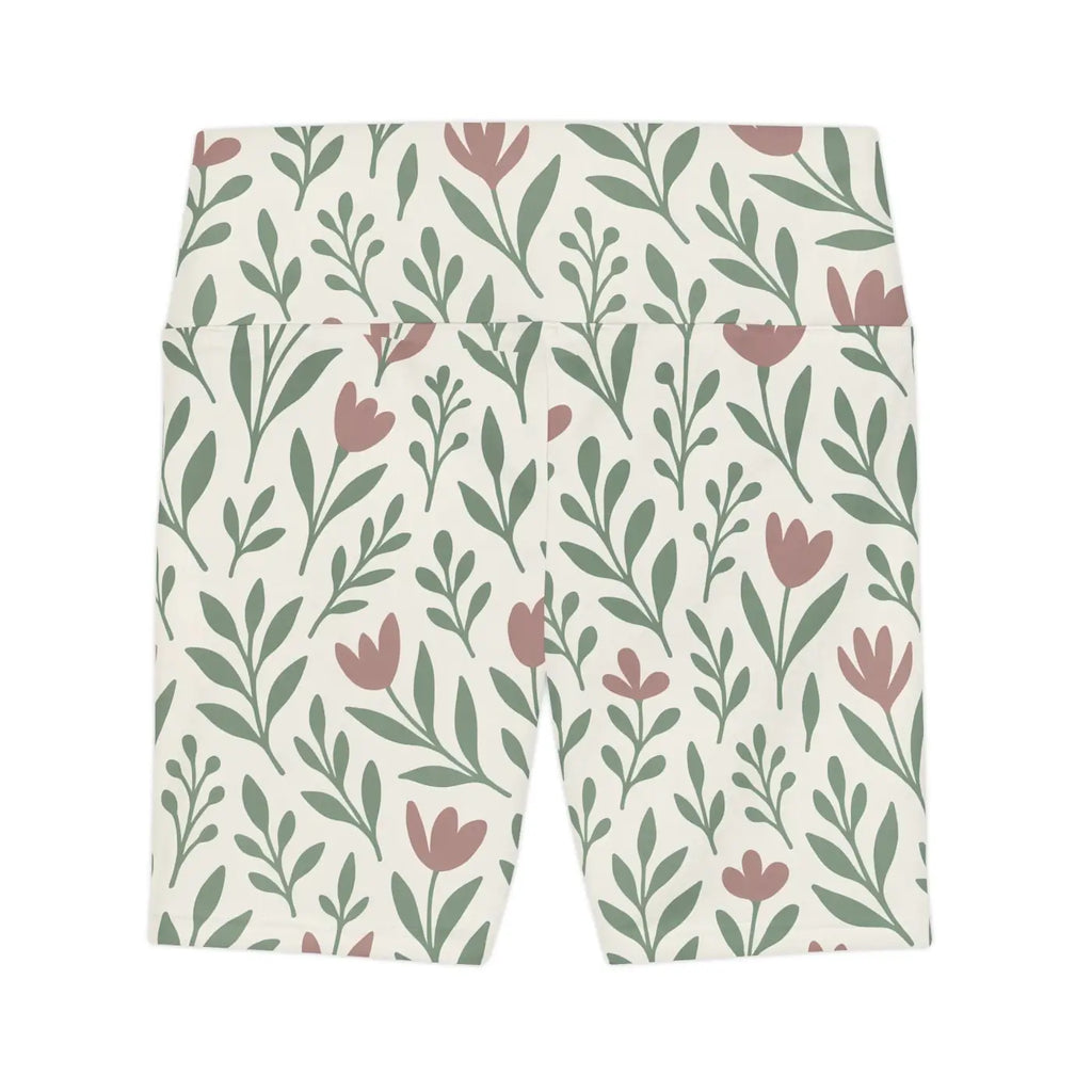 Women's Workout Shorts - Premium Floral AOP Design - DipaliZ
