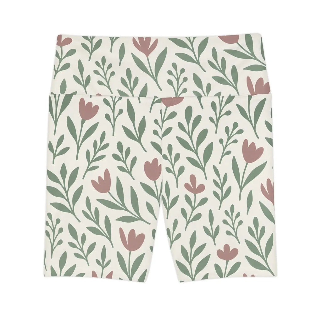 Women's Workout Shorts - Premium Floral AOP Design - DipaliZ