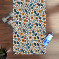 Floral Yoga Mat - Microfiber Suede for Optimal Balance - DipaliZ