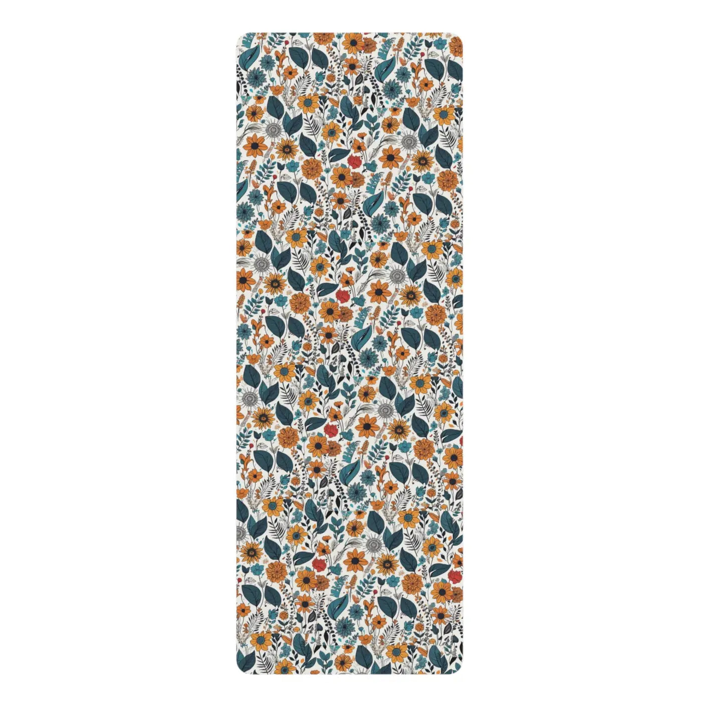 Floral Yoga Mat - Microfiber Suede for Optimal Balance - DipaliZ