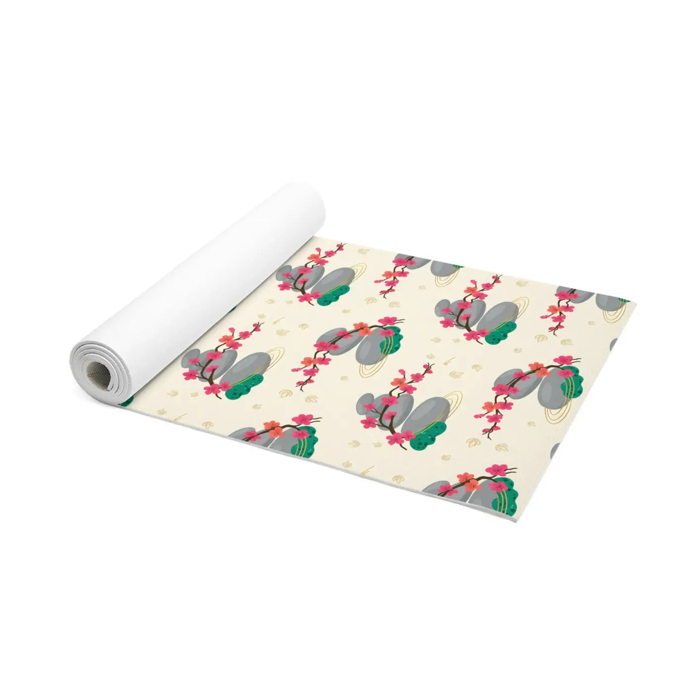 Floral Zen Blossom Foam Yoga Mat - Artful Serenity - DipaliZ