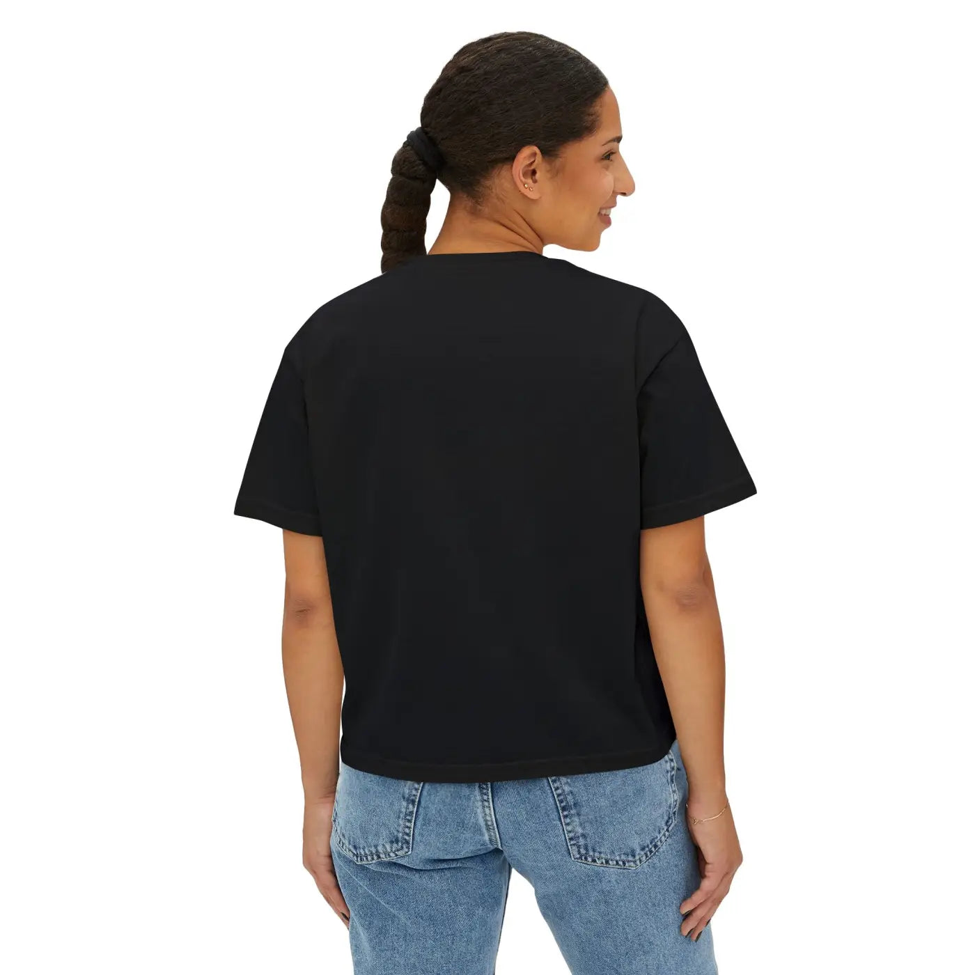 Vintage Pigment Dye Graphic Boxy Tee - Casual Comfort - DipaliZ
