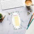 Flower Border Notepad - Conquer Life's Chaos - DipaliZ