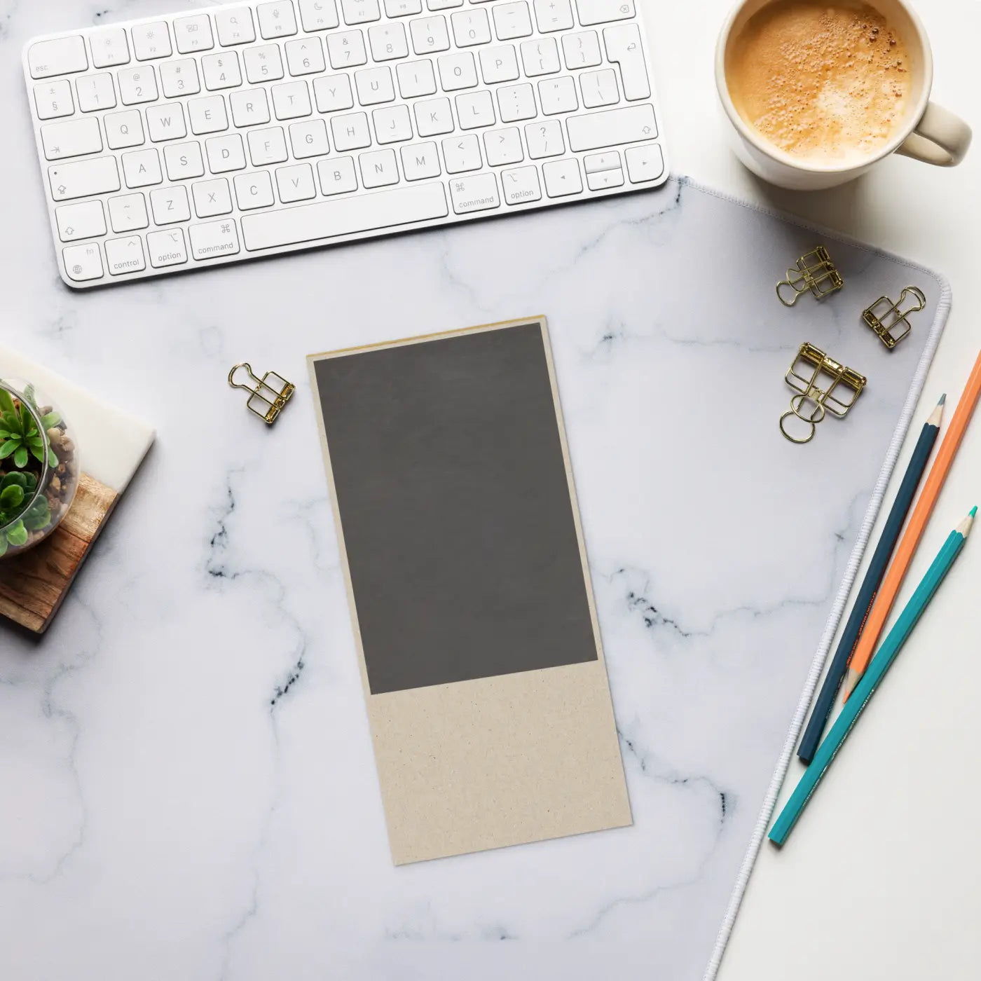 Flower Border Notepad - Colorful Desk Organizer - DipaliZ
