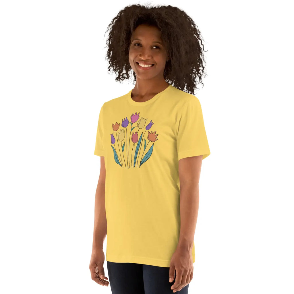Unisex Flower Bunch Tee - Flattering for Every Body Type - DipaliZ
