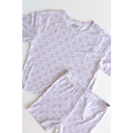 Lavender Checker Short Set in Soft Bamboo Blend