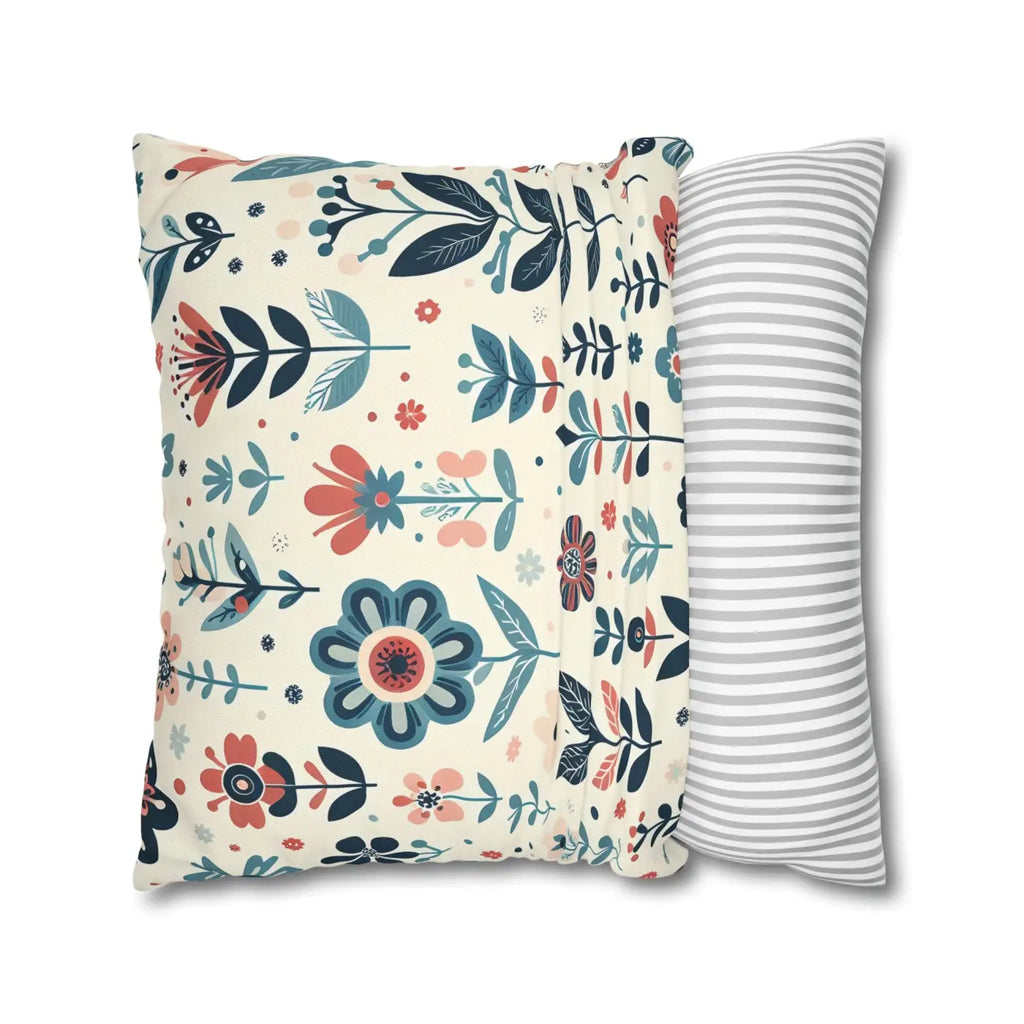 Flower Garden Decorative Pillowcase - Cozy Floral Design - DipaliZ