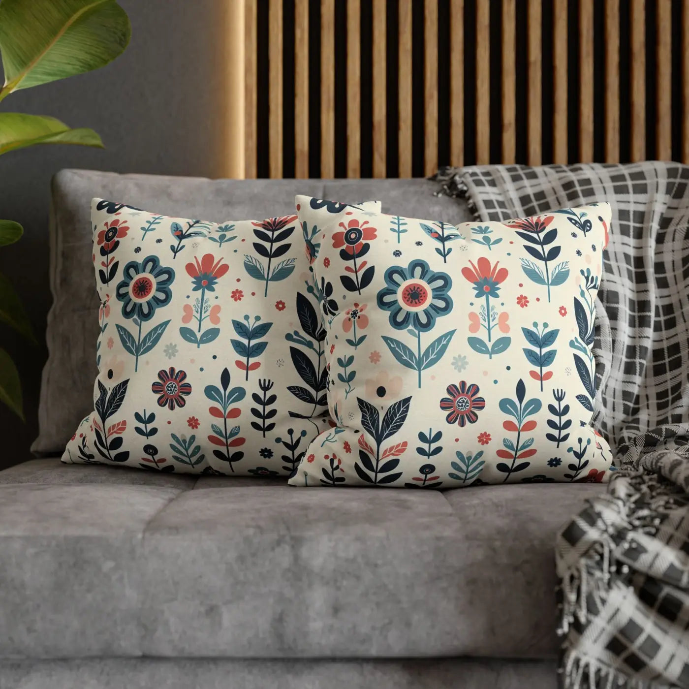Flower Garden Decorative Pillowcase - Cozy Floral Design - DipaliZ