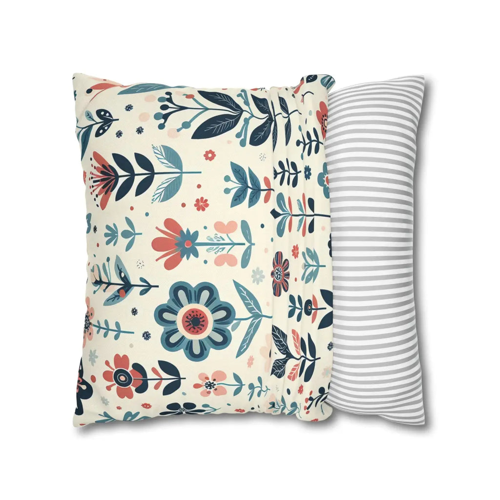 Flower Garden Decorative Pillowcase - Cozy Floral Design - DipaliZ