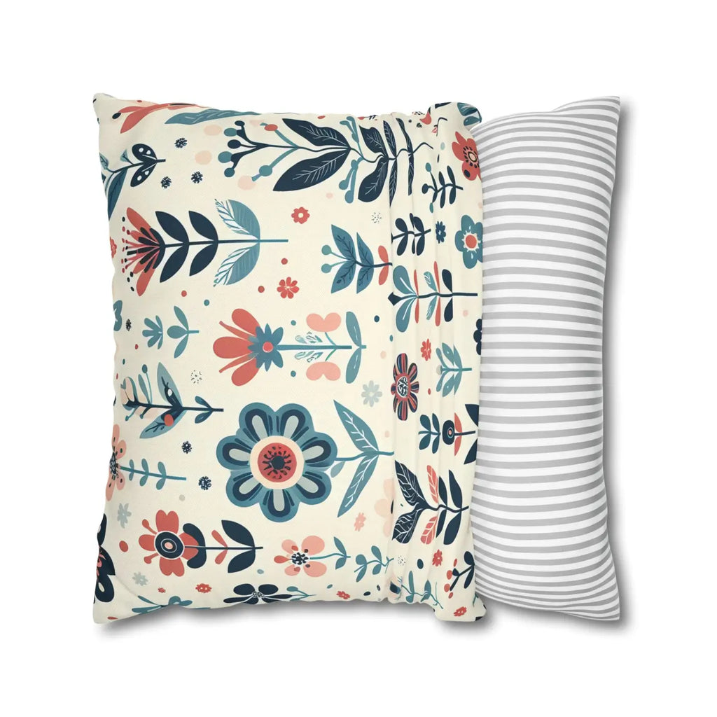 Flower Garden Decorative Pillowcase - Cozy Floral Design - DipaliZ